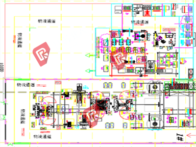 A battery box production line